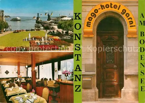 AK / Ansichtskarte Konstanz Bodensee Mago Hotel garni Kat. Konstanz