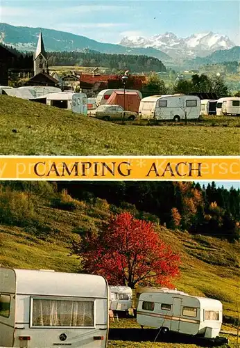 AK / Ansichtskarte Oberstaufen Camping Aach Kat. Oberstaufen