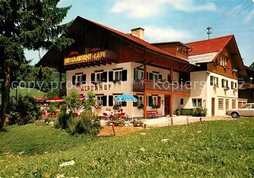 AK / Ansichtskarte Ofterschwang Cafe Hotel Pension Alpenhof Kat. Ofterschwang
