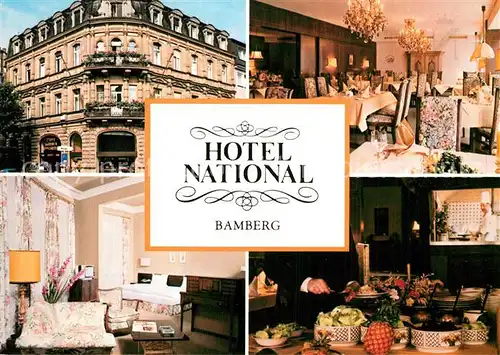 AK / Ansichtskarte Bamberg Hotel National Gastraeume Kat. Bamberg