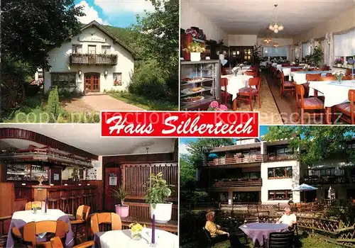 AK / Ansichtskarte Bruchhausen Hoexter Haus Silberteich Gastraeume Garten Kat. Hoexter