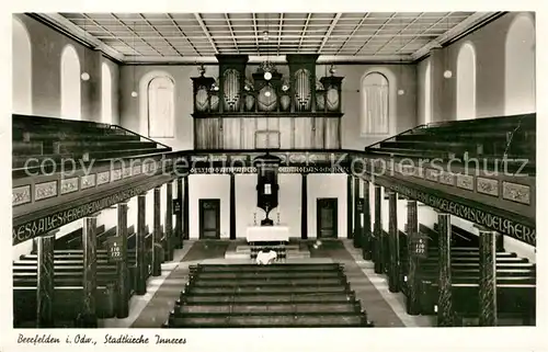 AK / Ansichtskarte Beerfelden Odenwald Stadtkirche innen Kat. Beerfelden