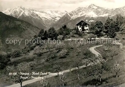 AK / Ansichtskarte Meran Merano Hotel Castel Verruca 