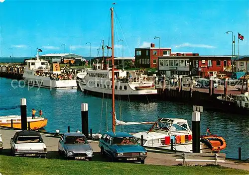 AK / Ansichtskarte Bensersiel Hafen Inselschiffe Langeoog II und Langeoog III Kat. Esens