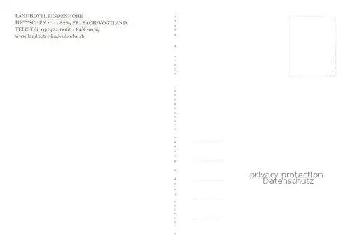 AK / Ansichtskarte Erlbach Vogtland Landhotel Lindenhoehe Lobby Gastraum Landschaft Kat. Erlbach Vogtland