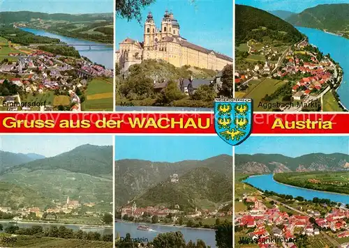 AK / Ansichtskarte Wachau Oesterreich Schloss Melk Aggsbach Duernstein Weissenkirchen Kat. Oesterreich