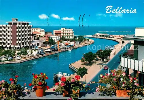 AK / Ansichtskarte Bellaria Teilansicht mit Kanal und Hafen Kat. Rimini