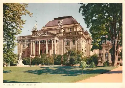 AK / Ansichtskarte Wiesbaden Staatstheater Kat. Wiesbaden