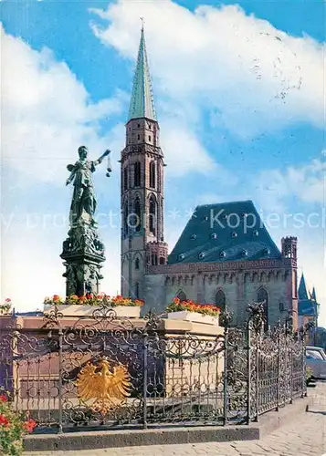 AK / Ansichtskarte Frankfurt Main Sankt Nikolaikirche Gerechtigkeitsbrunnen Kat. Frankfurt am Main