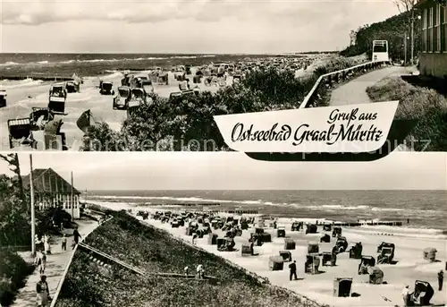 AK / Ansichtskarte Graal Mueritz Ostseebad Strand Promenade Kat. Seeheilbad Graal Mueritz