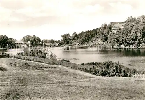 AK / Ansichtskarte Stiege Dorfteich Kreisfeierabendheim Kat. Stiege