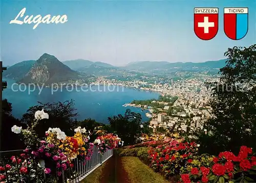 AK / Ansichtskarte Lugano Lago di Lugano Panorama 