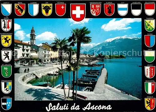 AK / Ansichtskarte Ascona Lago Maggiore Hafen