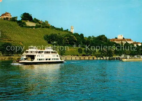 AK / Ansichtskarte Faehre Faehrschiff Fontainebleau Meersburg Bodensee  Kat. Schiffe