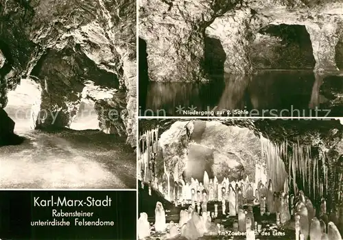 AK / Ansichtskarte Hoehlen Caves Grottes Karl Marx Stadt Rabenstein Felsendome  Kat. Berge