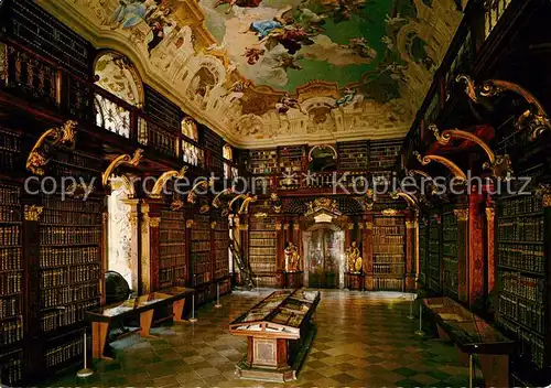 AK / Ansichtskarte Bibliothek Library Benediktinerstift Melk Donau Kat. Gebaeude