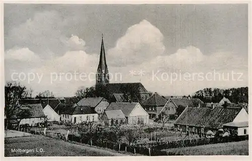AK / Ansichtskarte Molbergen Ortsansicht mit Kirche Kat. Molbergen