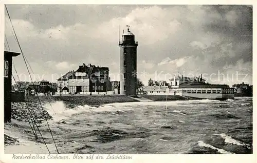 AK / Ansichtskarte Cuxhaven Nordseebad Blick auf den Leuchtturm Kat. Cuxhaven