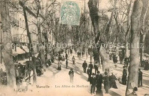 AK / Ansichtskarte Marseille Bouches du Rhone Les Allees de Meilhan