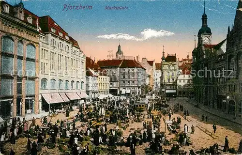 AK / Ansichtskarte Pforzheim Marktplatz Kat. Pforzheim