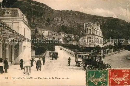 AK / Ansichtskarte Le Mont Dore Vue prise de la Gare Automobile Kat. Mont Dore