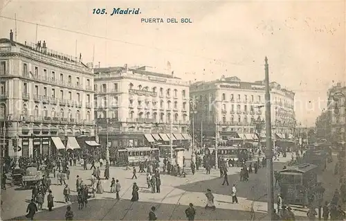 AK / Ansichtskarte Madrid Spain Puerta del Sol Kat. Madrid