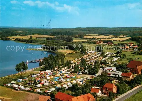 AK / Ansichtskarte Dersau Grosser Ploener See Campingplatz Fliegeraufnahme Kat. Dersau