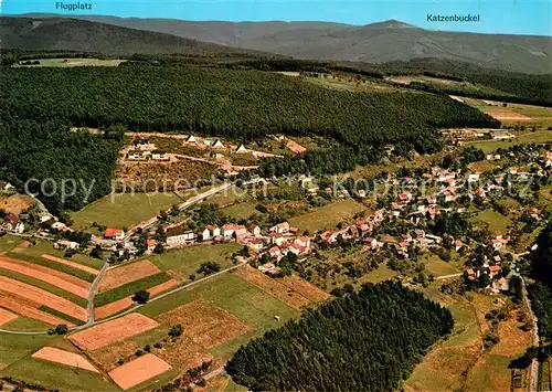 AK / Ansichtskarte Kortelshuette Fliegeraufnahme mit Flugplatz und Katzenbuckel Kat. Rothenberg