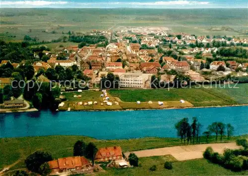 AK / Ansichtskarte Stolzenau Weser Fliegeraufnahme Kat. Stolzenau