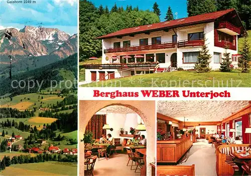 AK / Ansichtskarte Unterjoch Berghaus Weber mit Gaishorn Kat. Bad Hindelang
