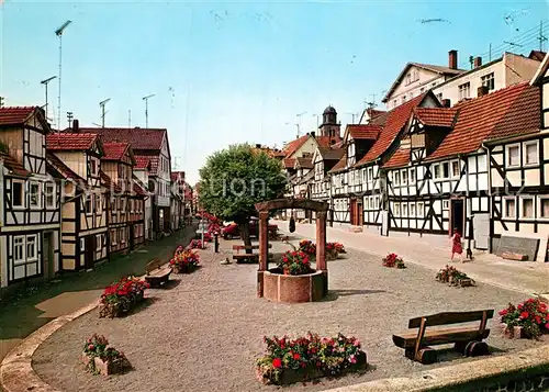 AK / Ansichtskarte Lauterbach Hessen Am Oberen Graben Baumeister Jockel Brunnen Kat. Lauterbach (Hessen)