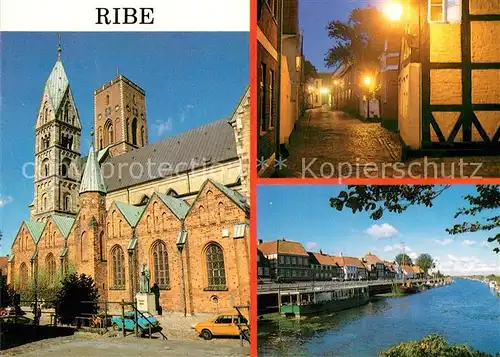 AK / Ansichtskarte Ribe Kleine Gasse Hafen Kirche  Kat. Ribe