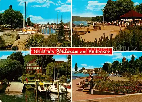 AK / Ansichtskarte Bodman Bodensee Hafen Promenade