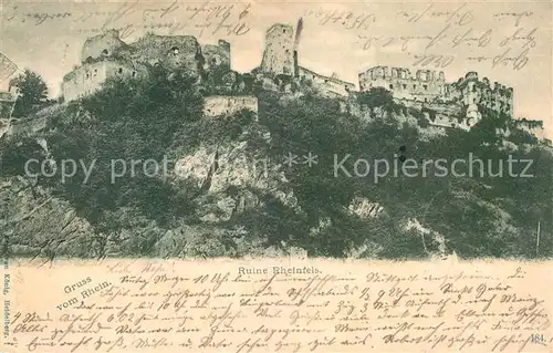 AK / Ansichtskarte St Goar Ruine Rheinfels Kat. Sankt Goar