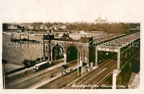 AK / Ansichtskarte Ludwigshafen Rhein Rheinbruecke Kat. Ludwigshafen am Rhein