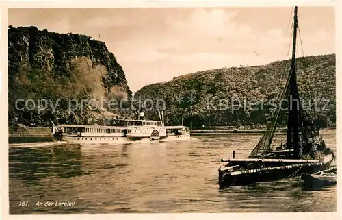 AK / Ansichtskarte St Goarshausen An der Loreley  Kat. Sankt Goarshausen