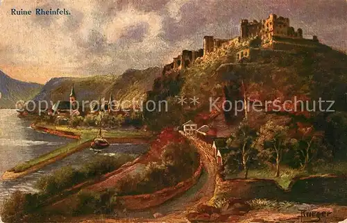 AK / Ansichtskarte St Goar Ruine Rheinfels Kat. Sankt Goar