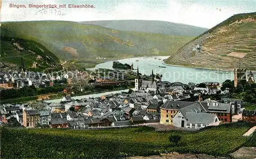 AK / Ansichtskarte Bingerbrueck Rhein Teilansicht mit Elisenhoehe Kat. Bingen am Rhein