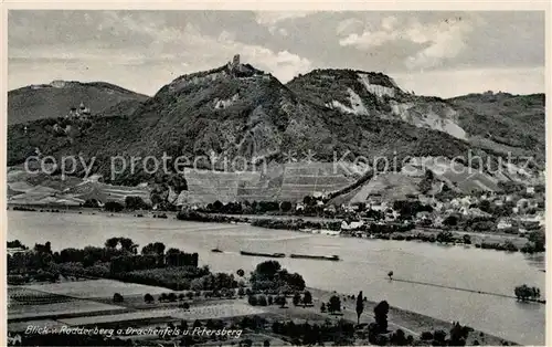 AK / Ansichtskarte Koenigswinter Blick vom Roddersberg auf Drachenfels und Petersberg Kat. Koenigswinter