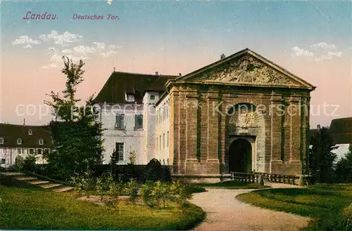 AK / Ansichtskarte Landau Pfalz Deutsches Tor Kat. Landau in der Pfalz