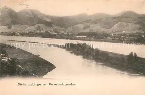 AK / Ansichtskarte Siebengebirge Blick vom Rolandseck Kat. Koenigswinter