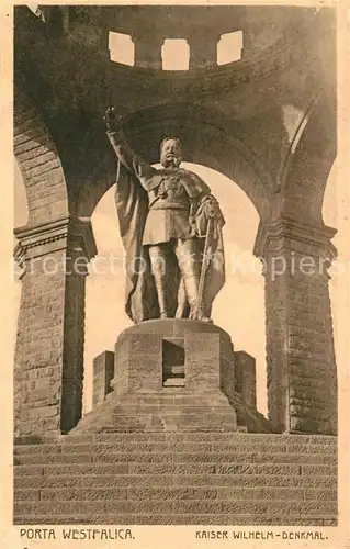 AK / Ansichtskarte Porta Westfalica Kaiser Wilhelm Denkmal Kat. Porta Westfalica