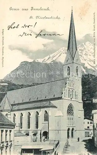 AK / Ansichtskarte Innsbruck Sankt Nikolauskirche Kat. Innsbruck