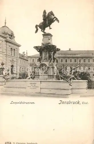 AK / Ansichtskarte Innsbruck Leopoldsbrunnen Kat. Innsbruck