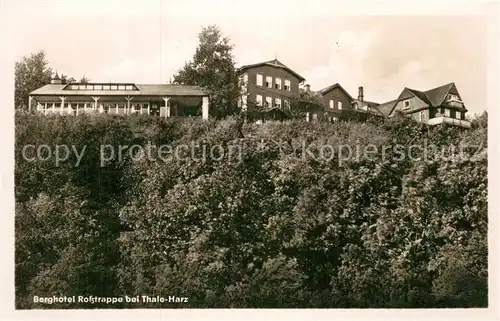 AK / Ansichtskarte Thale Harz Berghotel Rosstrappe Kat. Thale