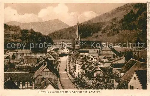 AK / Ansichtskarte Ilfeld Suedharz Vom Steinberge Gesehen Kat. Ilfeld Suedharz