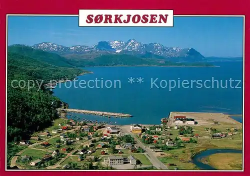 AK / Ansichtskarte Norwegen Norge Sorkjosen Fliegeraufnahme Kat. Norwegen