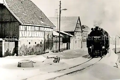 AK / Ansichtskarte Lokomotive 996001 4 Harzbahn Winter  Kat. Eisenbahn