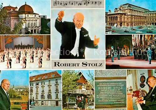 AK / Ansichtskarte Komponist Robert Stolz Opernhaus Graz Wiener Eisrevue  Kat. Musik