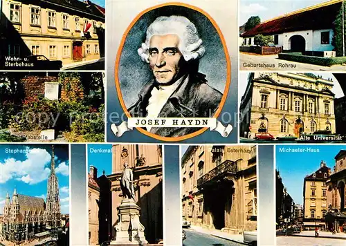 AK / Ansichtskarte Haydn Joseph Wohn  und Sterbehaus Alte Universitaet Michaeler Haus  Kat. Persoenlichkeiten
